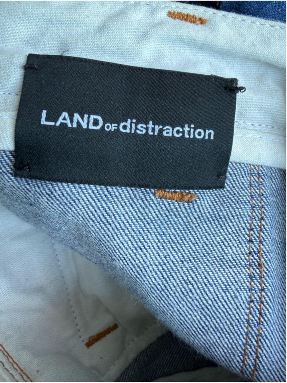 Land of Distraction Bruce High Waist Flare Jeans Dark Wash 70s Boho Size 4 - Picture 4 of 8